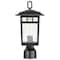 Nuvo Cove Neck Outdoor Small Post Lantern 1 Light Textured Black Finish 60/5956 - alternate 6